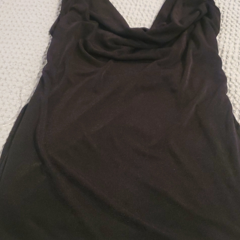 MONACO Drape Front Top with open back Size Large